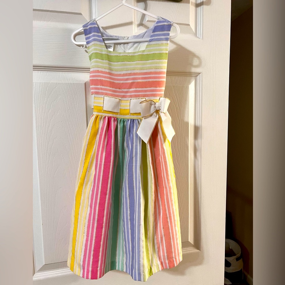 Girls Rainbow Bonnie Jean Dress, Size 6